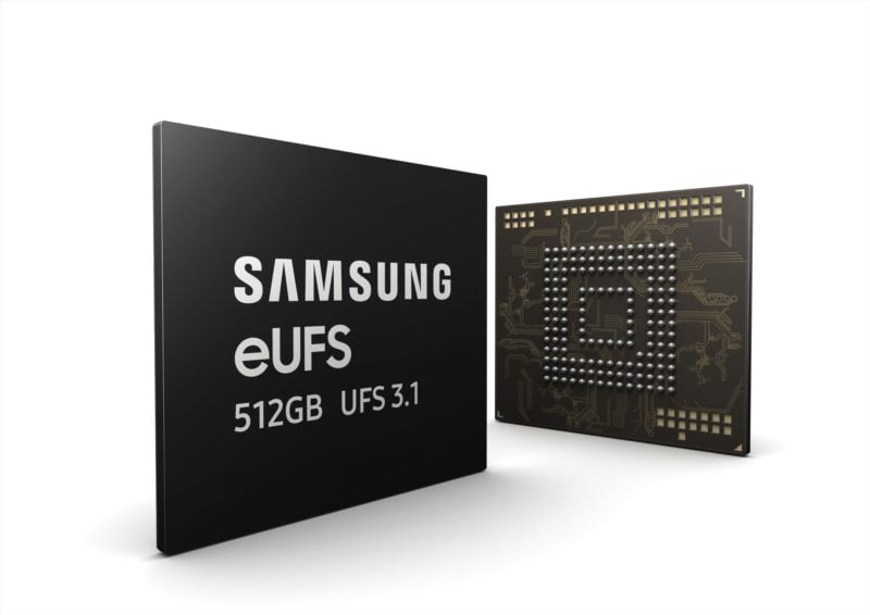 Samsung tira fuori dal cilindro le memorie UFS 3.1 da 512 GB, con velocità in scrittura da oltre 1 GB/s!