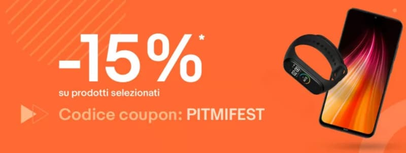 Offerte eBay &quot;Xiaomi Mi Fan Festival&quot;: 15% di sconto con il nuovo coupon