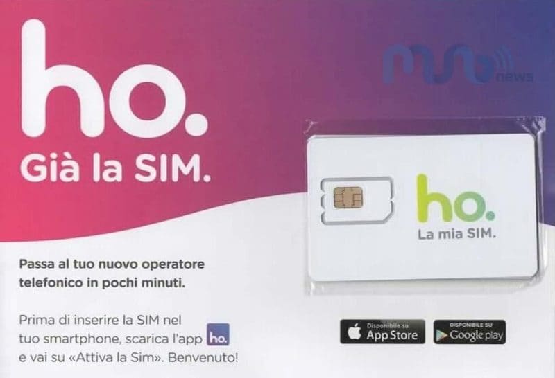 Con la spesa in casa di Amazon PrimeNow avrete in omaggio anche una SIM ho. Mobile (foto)