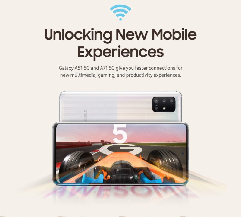 Samsung arricchisce la sua fascia media con il 5G: ecco i nuovi Galaxy A71 5G e Galaxy A51 5G (foto)