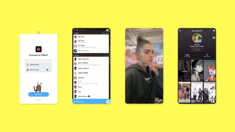 Snapchat annuncia App Stories, la funzione per connettere le Storie ad altri servizi (poco conosciuti)