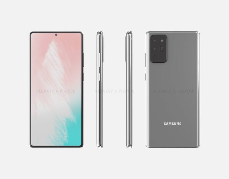 Galaxy Note 20 elegantissimo con il retro specchiato e qualcosa in comune con S20 Ultra (foto) (aggiornato: novità sulle dimensioni)