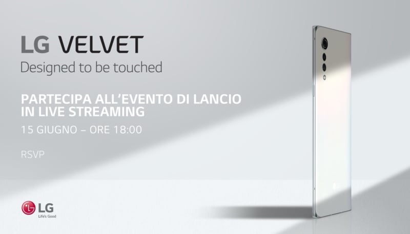 LG Velvet: l&#039;evento di lancio italiano, in programma il 15 giugno, è aperto a tutti (foto)