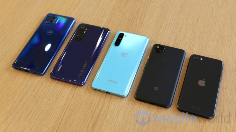 Confronto medio gamma 2020: OnePlus, Pixel, iPhone, Motorola e Xiaomi (foto e video)