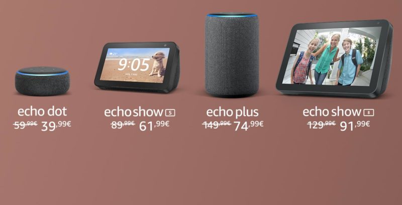 Tornano gli sconti per i dispositivi Amazon Echo Dot, Plus, Show e Fire HD