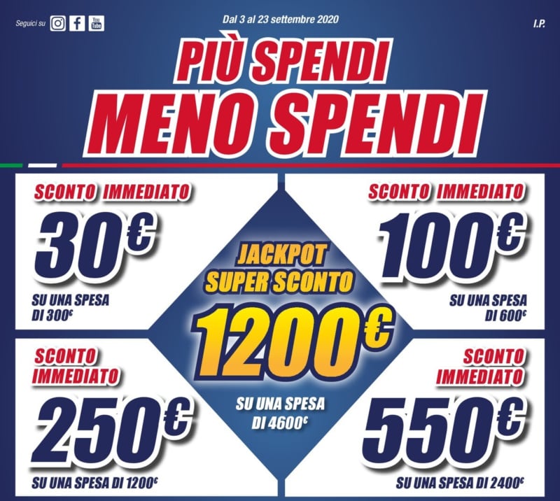 Volantino Trony &quot;Più spendi, meno spendi&quot; 3-23 settembre: sconti fino a 1200€, ecco come (SCADE OGGI)