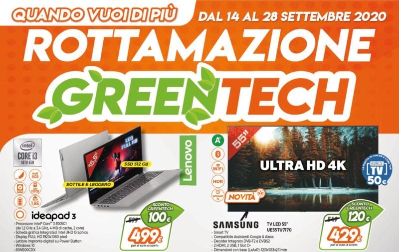 Volantino Expert “Rottamazione GreenTech” 14-28 settembre: sconto verde fino a 500€ (Ultimi giorni)