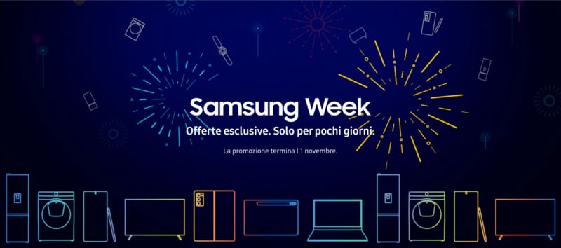 Offerte &quot;Samsung Week&quot; fino al 1° novembre: sconti sulla linea Galaxy e non solo