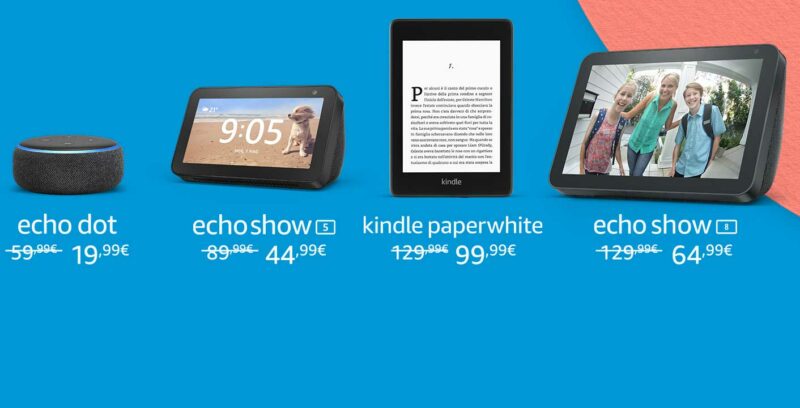 Migliori Dispositivi Amazon in offerta Prime Day 2020: Fire, Kindle, Echo, Ring, Blink, eero e accessori