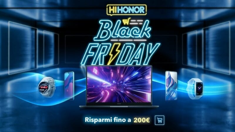 Black Friday Honor: offerte lampo ogni giorno e sconto extra fino a 50€ (aggiornato)