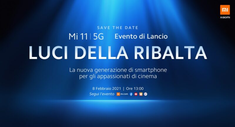Xiaomi Mi 11 5G in Italia: abbiamo la data di lancio ufficiale (foto) (aggiornato)