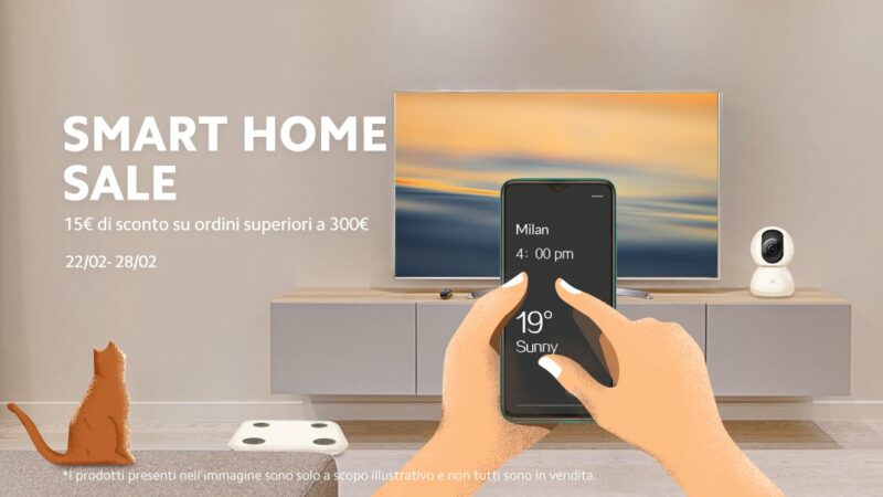 Offerte Xiaomi &quot;Smart Home Sale&quot; 22-28 febbraio: SCONTO EXTRA di 15€, ecco come ottenerlo