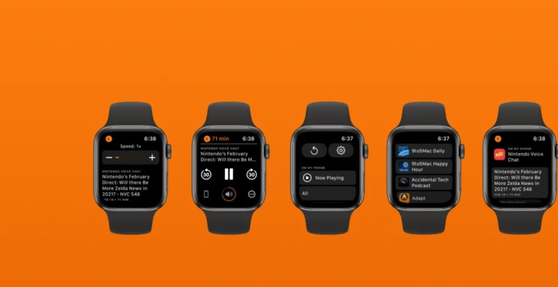 Overcast: l&#039;app per Apple Watch rivoluziona la sua interfaccia