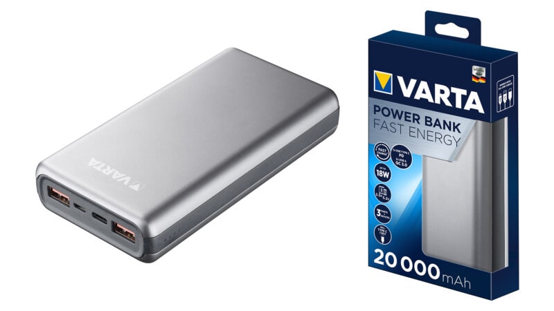 VARTA lancia i suoi nuovi powerbank fino a 20.000 mAh con Quick Charge e Power Delivery