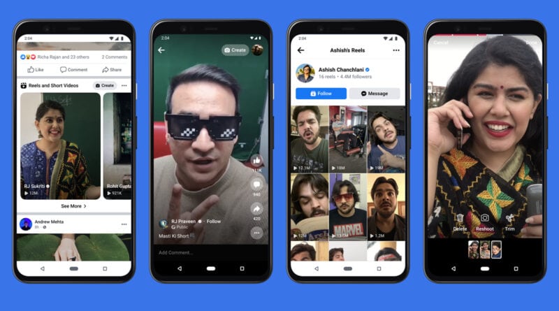Facebook testa una nuova funzione che fa apparire i Reels di Instagram sulla sua app