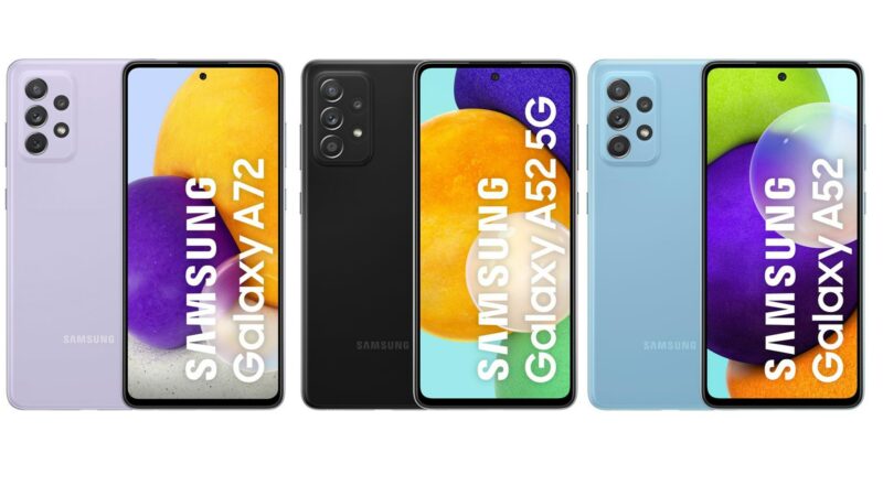 Galaxy A52 e A72 sono praticamente ufficiali: immagini e specifiche tecniche (foto)