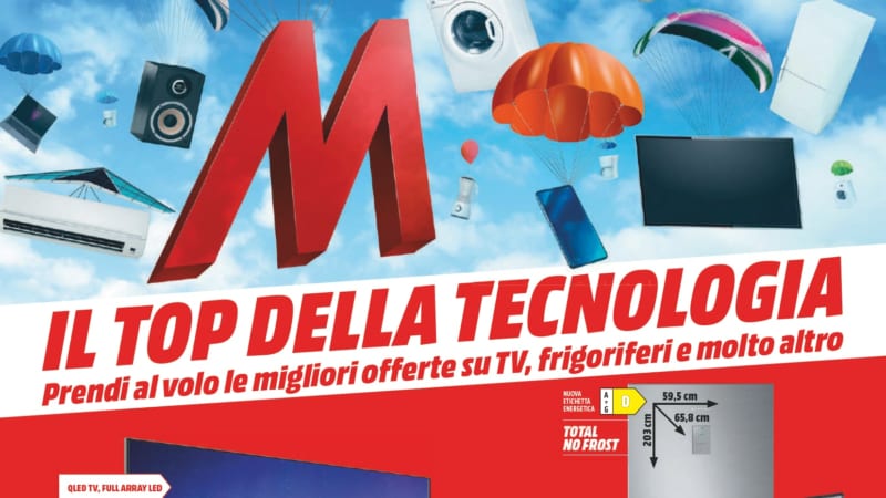 Volantino MediaWorld &quot;Il TOP della Tecnologia&quot; 15-25 aprile: prezzi pazzi per iPhone, Galaxy e Smart TV (foto)
