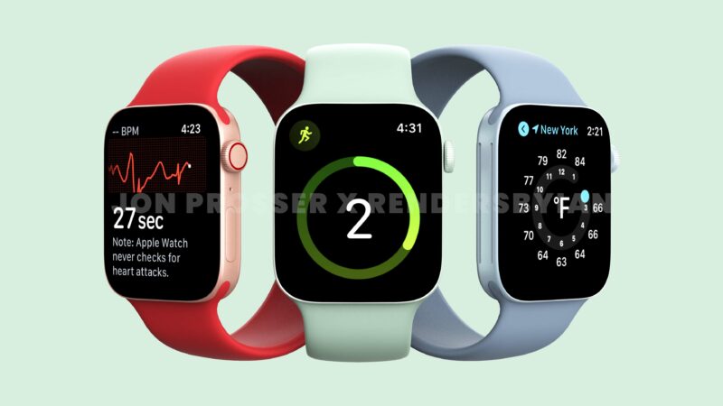 Apple Watch Series 7 avrà un design rinnovato con bordi piatti: ecco come potrebbe presentarsi (foto e video)