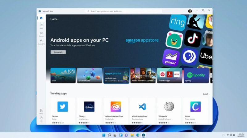 App Android su Windows 11: nuovi screenshot fanno ben sperare