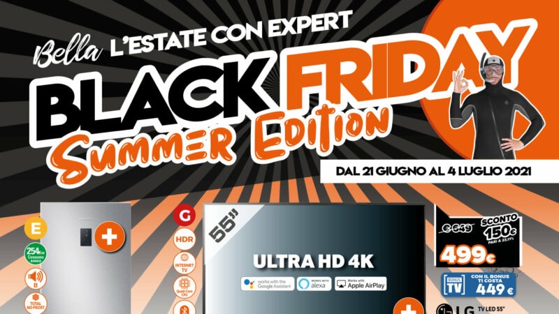 Volantino Expert &quot;Black Friday Summer Edition&quot; 21 giu - 4 lug: Redmi Note 10S e Lenovo IdeaPad 3 da non perdere (foto)