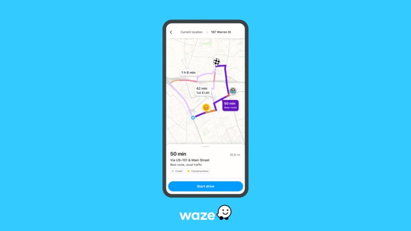 Waze ora permette di scegliere l&#039;itinerario migliore prima ancora di iniziare il viaggio (foto)