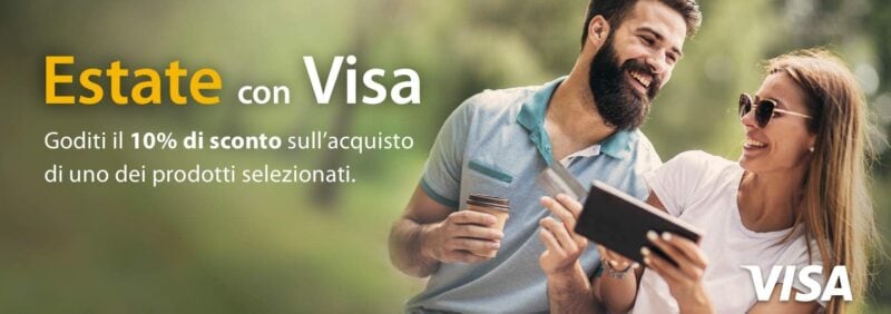 Sconto Amazon del 10% se pagate con Visa: tantissimi prodotti selezionati, anche Echo, Samsung, Xiaomi