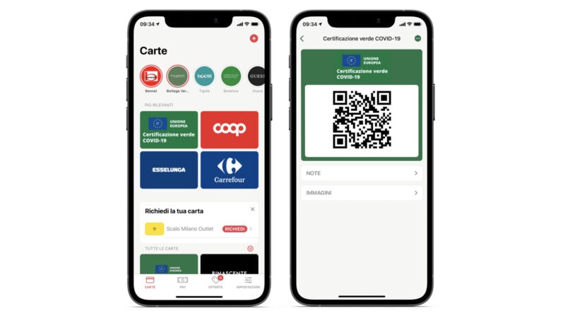 Stocard: l&#039;app permette di salvare il Green Pass nel mobile wallet