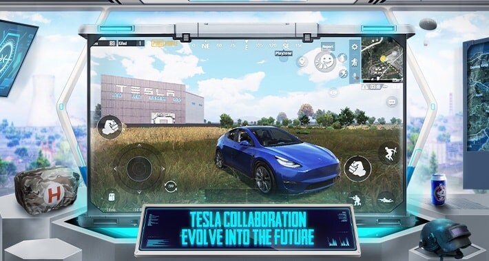 PUBG Mobile si aggiorna e arriva alla versione 1.5: si può guidare una Tesla con pilota automatico