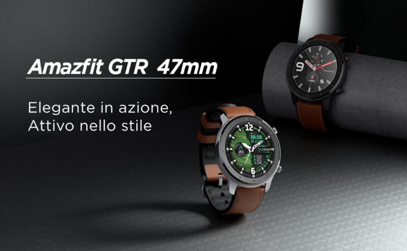 Doppio sconto -30% per Amazfit GTR, lo smartwatch elegante