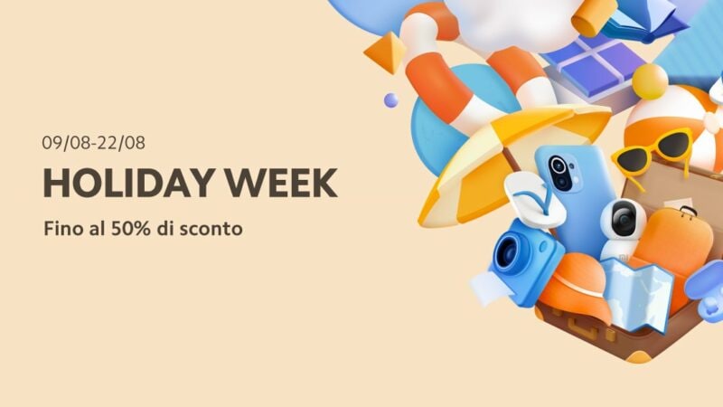 NO IVA Xiaomi con le offerte &quot;Holiday Week&quot;: fino al 22 agosto su Mi.com
