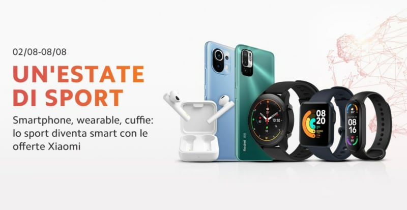 Offerte Xiaomi “Un&#039;Estate di Sport”: NO IVA e regali su Mi 11 5G e non solo