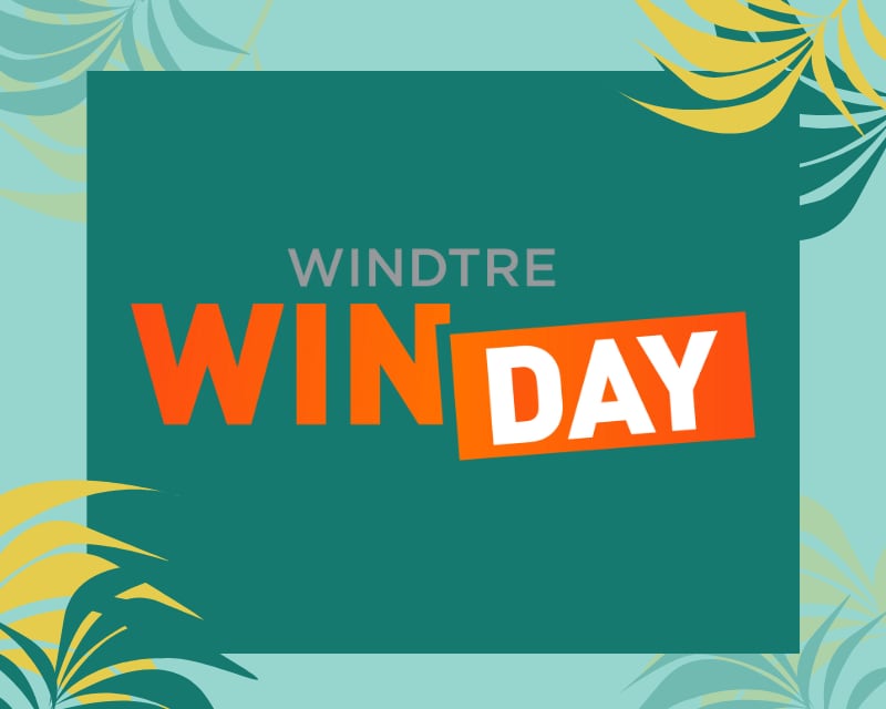 La settimana più calda dell&#039;anno diventa ancora più calda per i clienti WindTre con i premi di WinDay