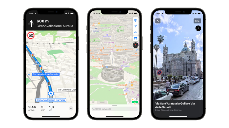 Apple Mappe è completamente nuovo in Italia (e non serve iOS 15)