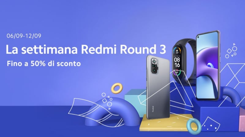 Offerte Xiaomi &quot;La settimana Redmi Round 3&quot; 6-12 settembre: omaggi e sconti fino al 50%