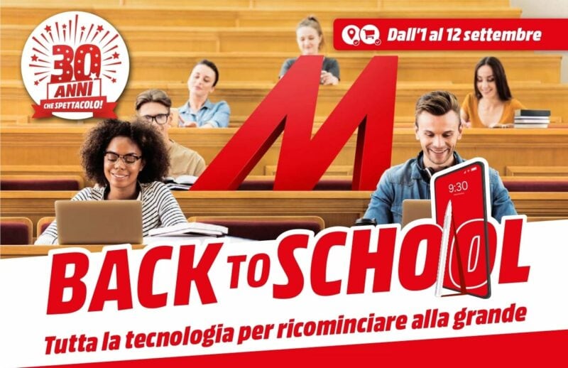 Volantino MediaWorld &quot;Back To School&quot; 1-12 settembre: altri sconti, nuovi affari! (foto)